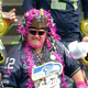 This fellow has a pink ribbon for every nice thing he has to say about those marvelous networks that televise the National Football League.